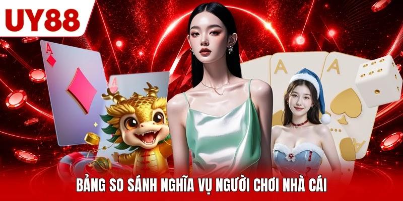 Bảng so sánh nghĩa vụ người chơi nhà cái